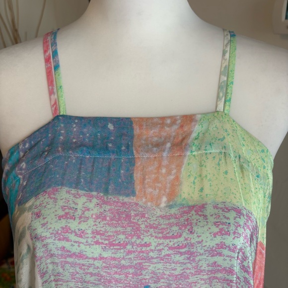 ANTHROPOLOGIE Lilka Annette Rainbow Asymmetrical Swing Dress! Excellent cond. S - Picture 5 of 12